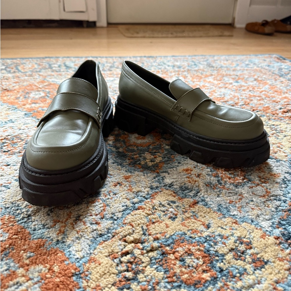 Alohas Olive Green Trailblazer Loafers - Picture 4 of 5